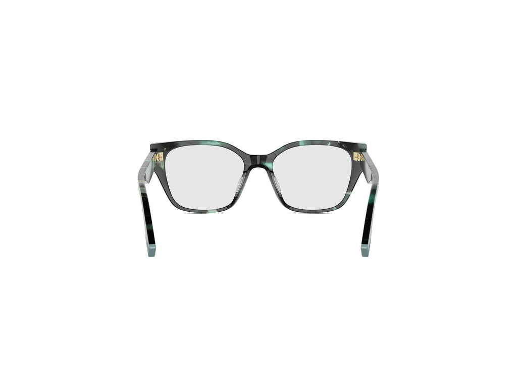 Dark Green Geometric Eyeglasses