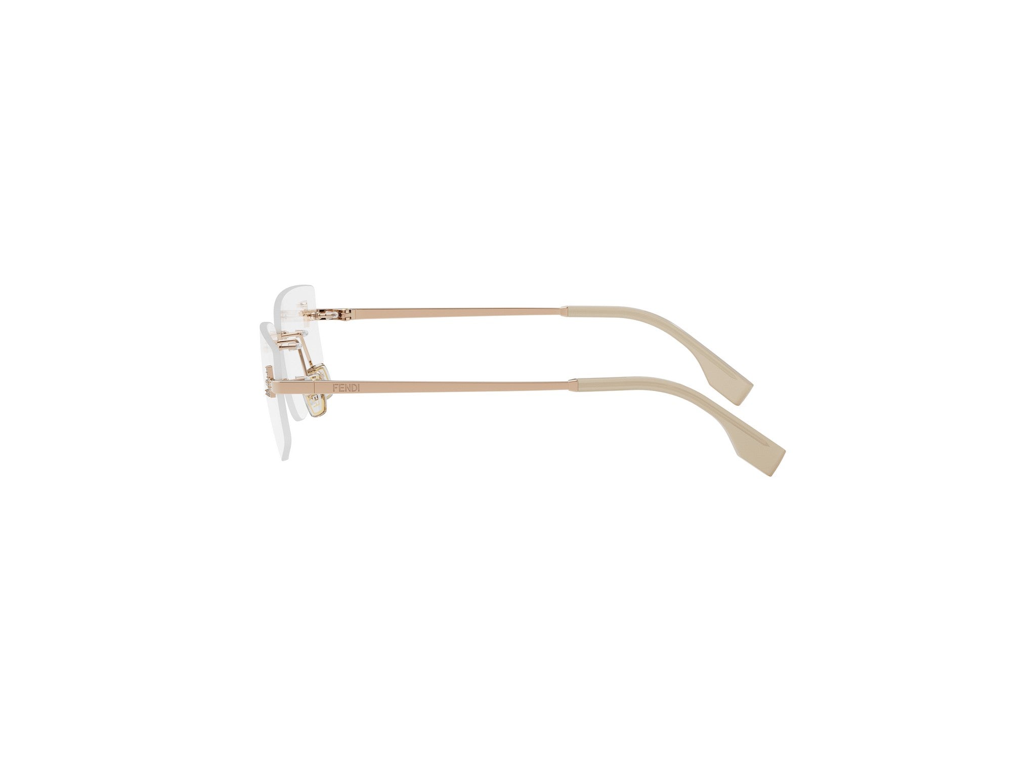 Rimless Geometric Eyeglasses