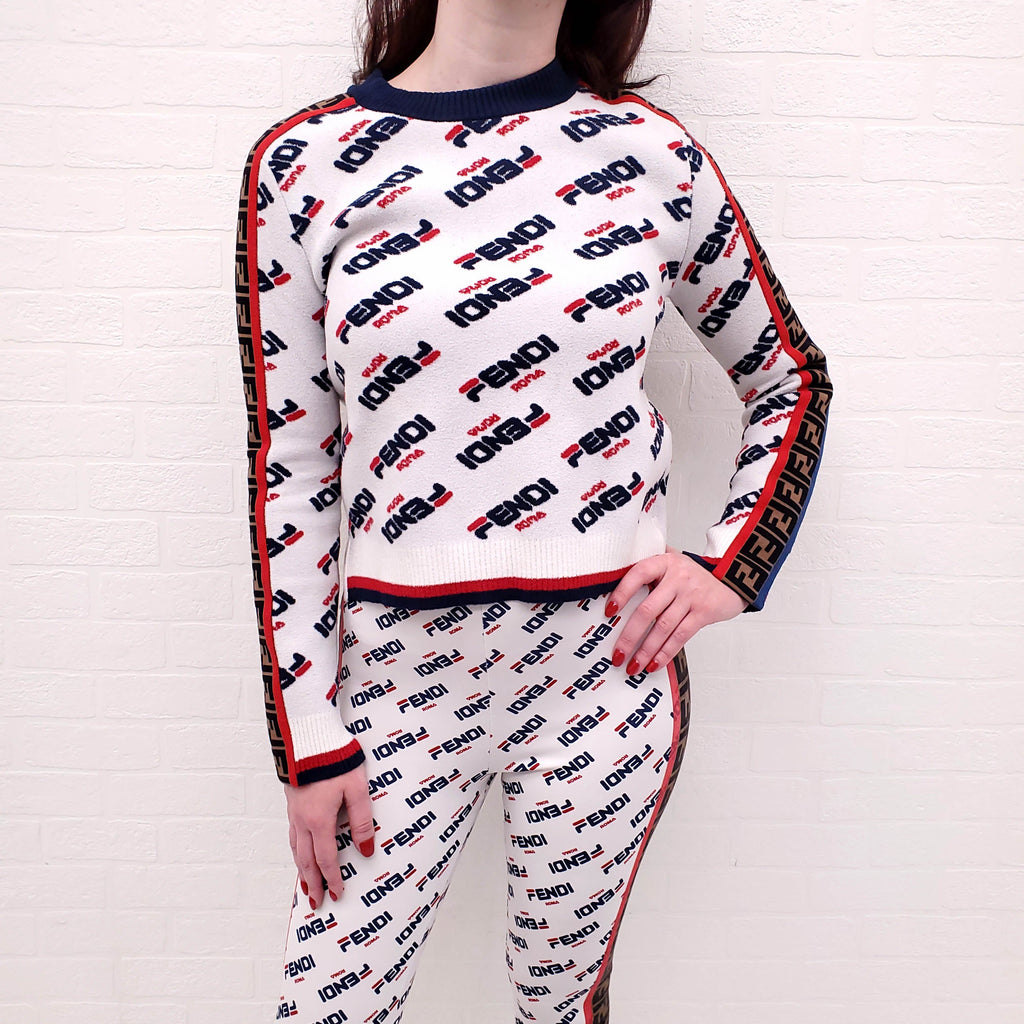 FENDI x FILA COLLABORATION SWEATER - SIZE 40
