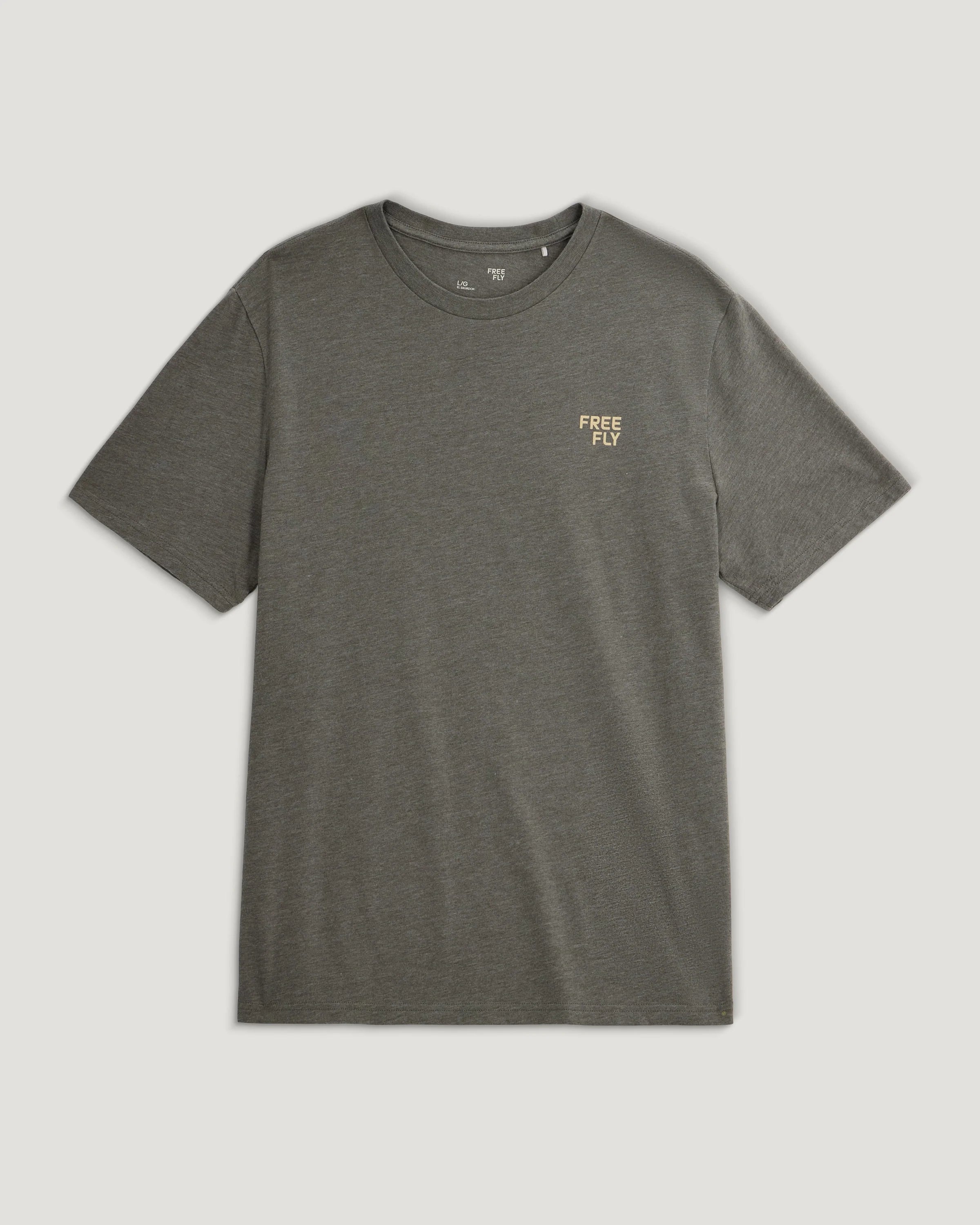 Brand Flag Tee - Heather Fatigue