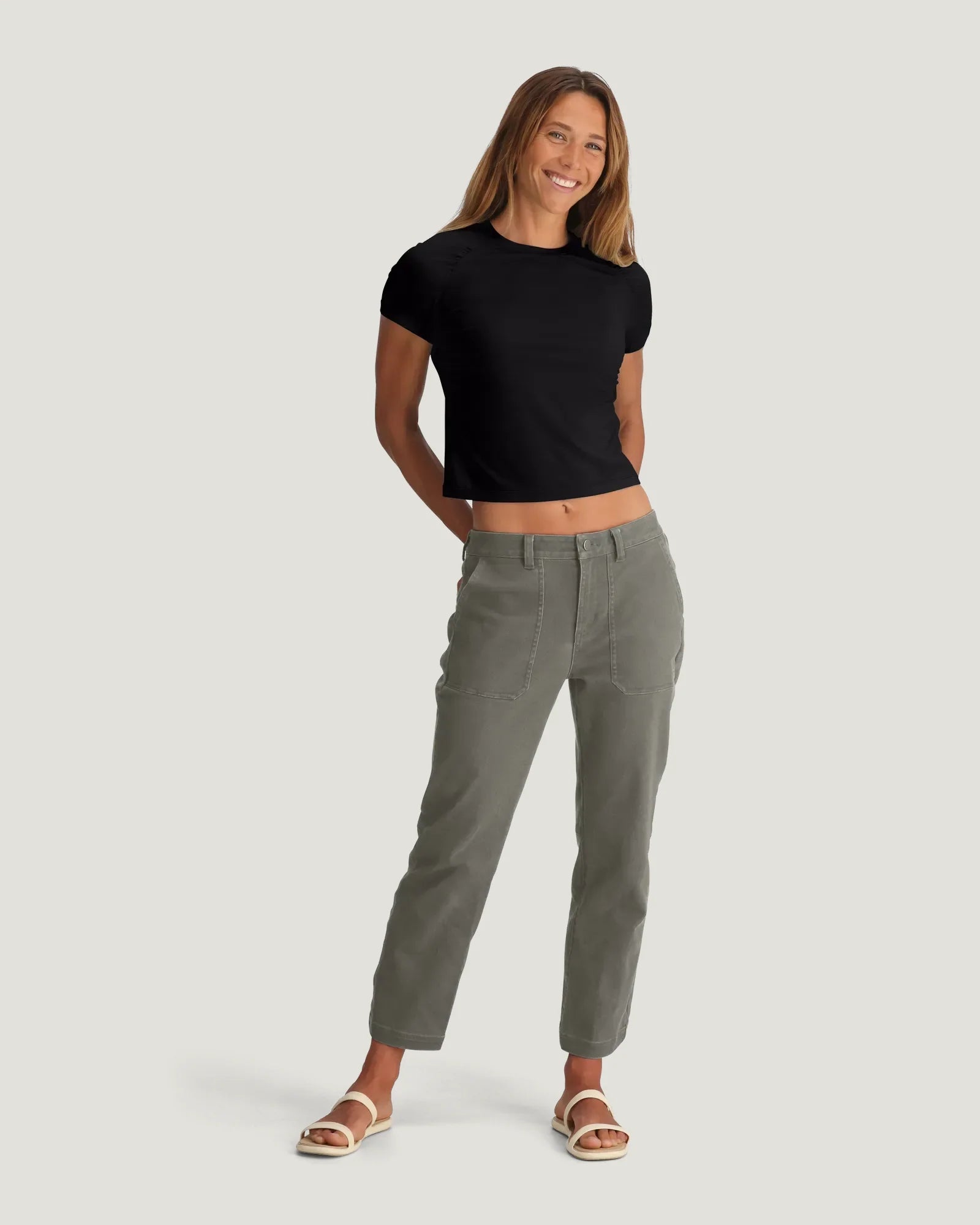 Women's Elevate Lightweight Fitted Tee - Black