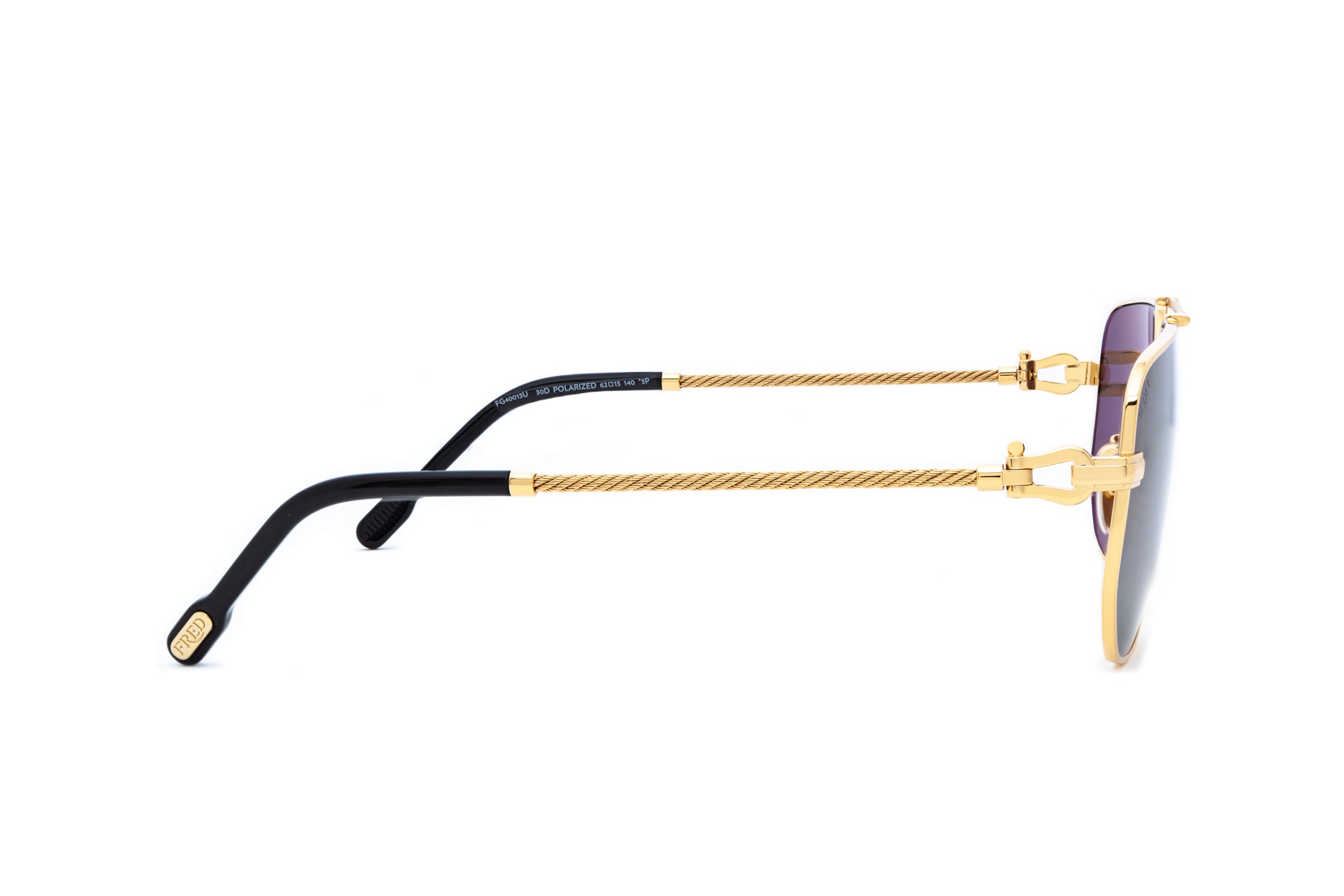 Gold Metal Navigator Sunglasses