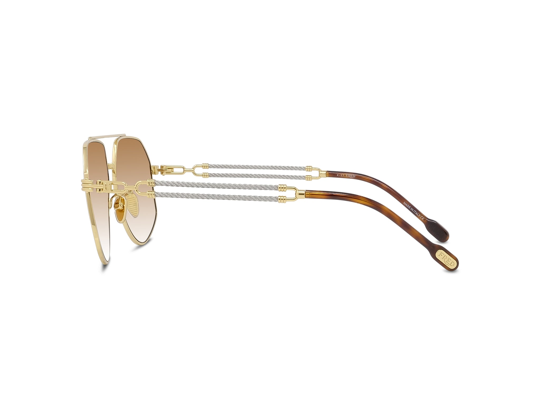 Pilot Shiny Gold Metal Sunglasses