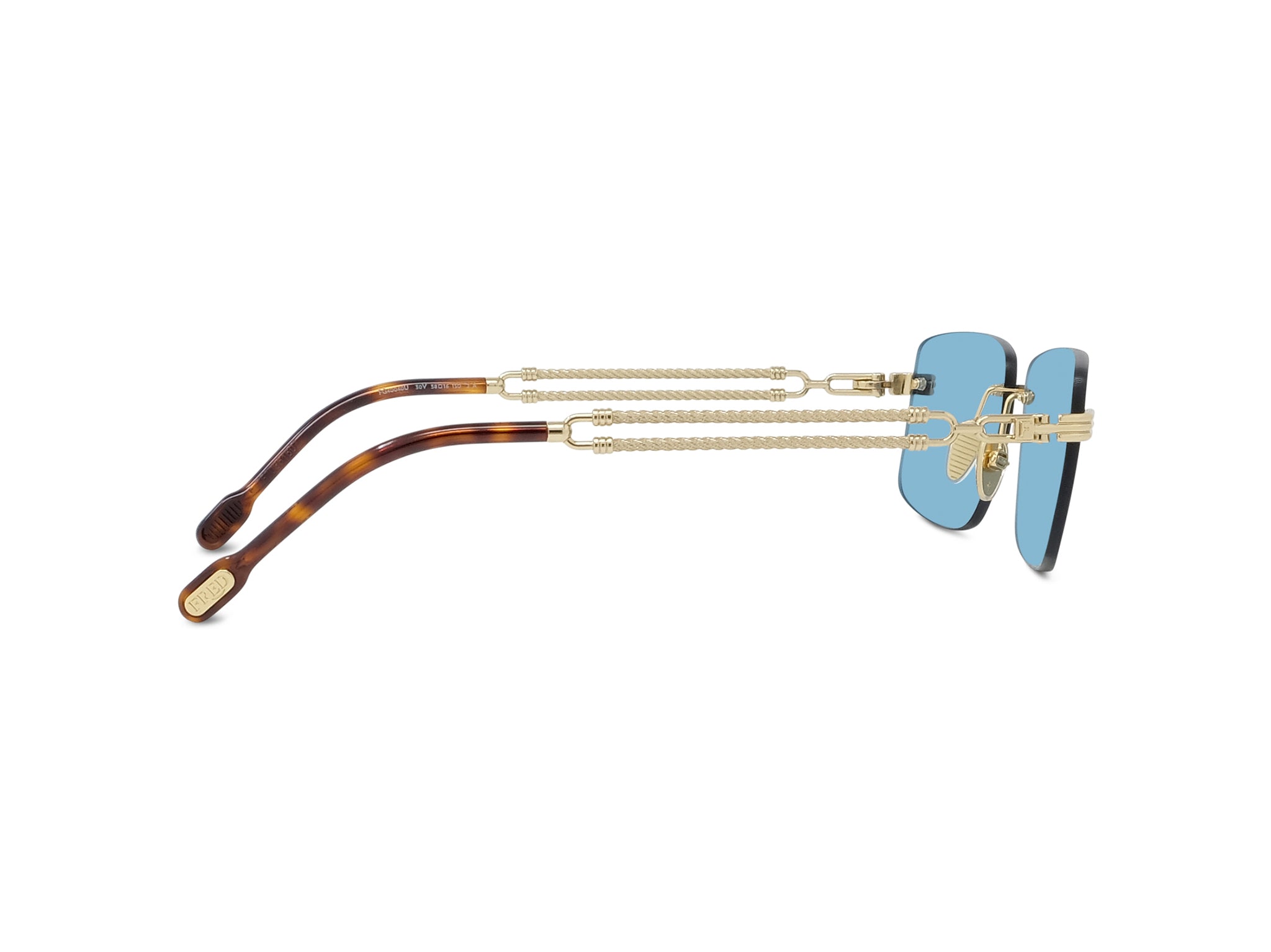 Blue Geometric Sunglasses
