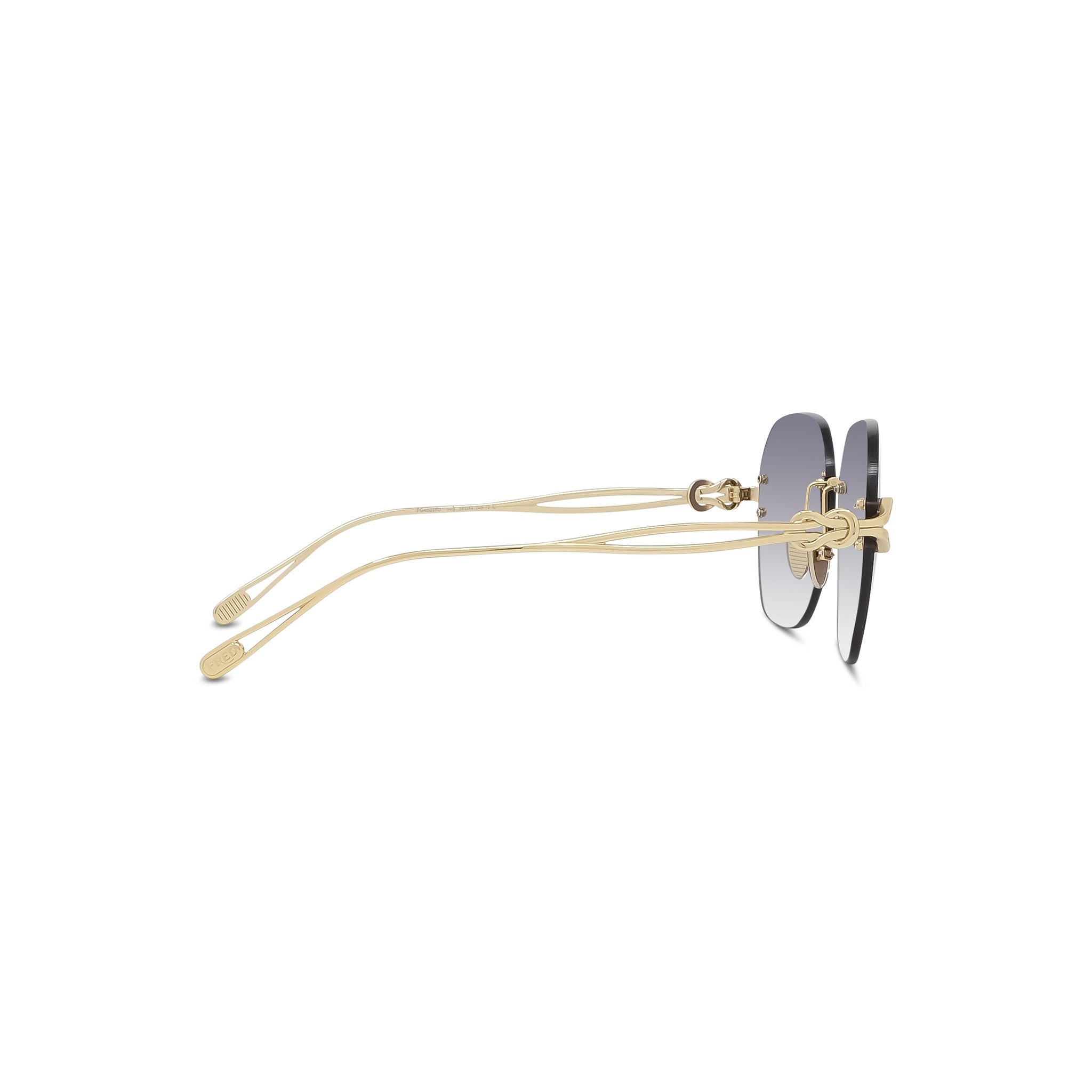 Gold Rimless Sunglasses