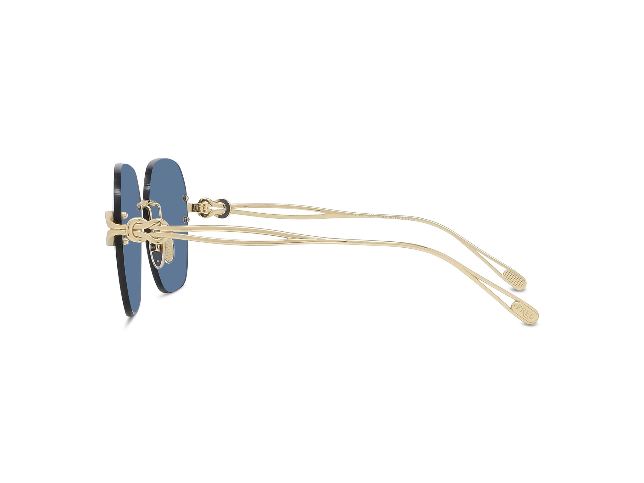 Gold Rimless Sunglasses