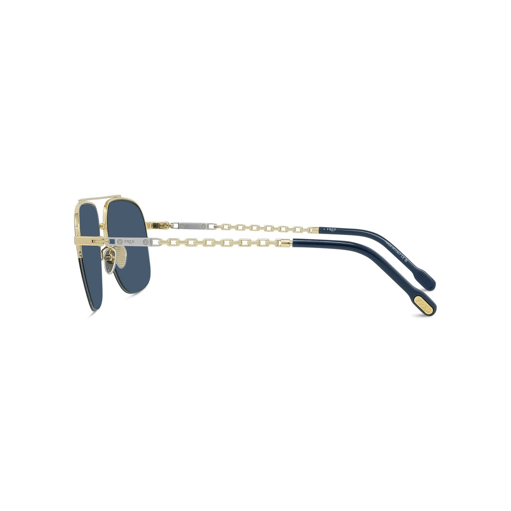 Semi-Rimless Metal Sunglasses