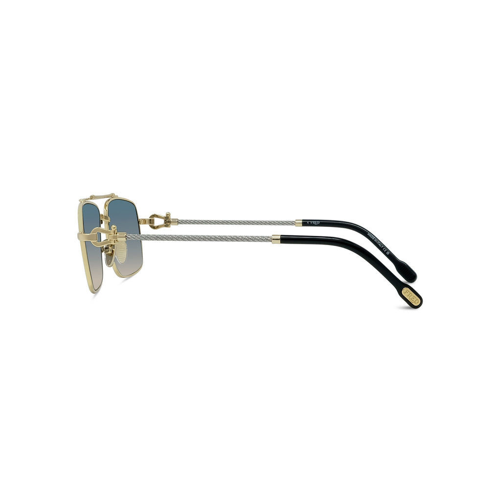 Rectangular Metal Sunglasses