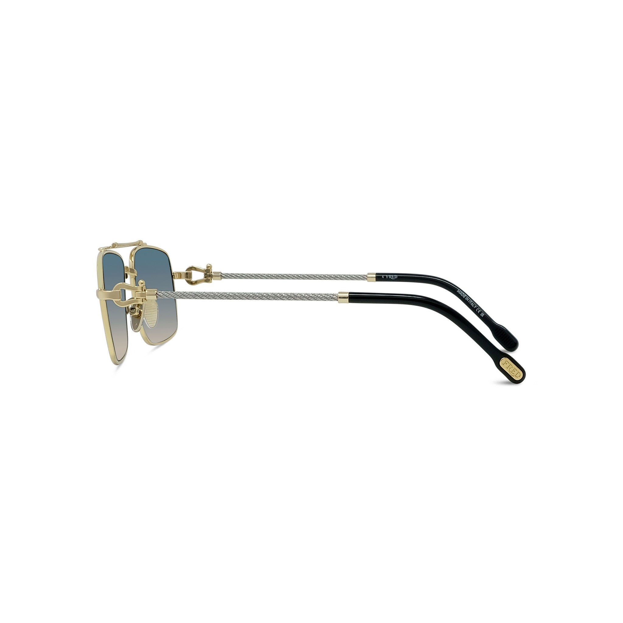 Rectangular Metal Sunglasses
