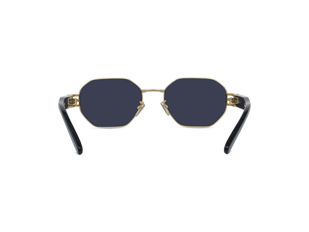 Gold Geometric Sunglasses