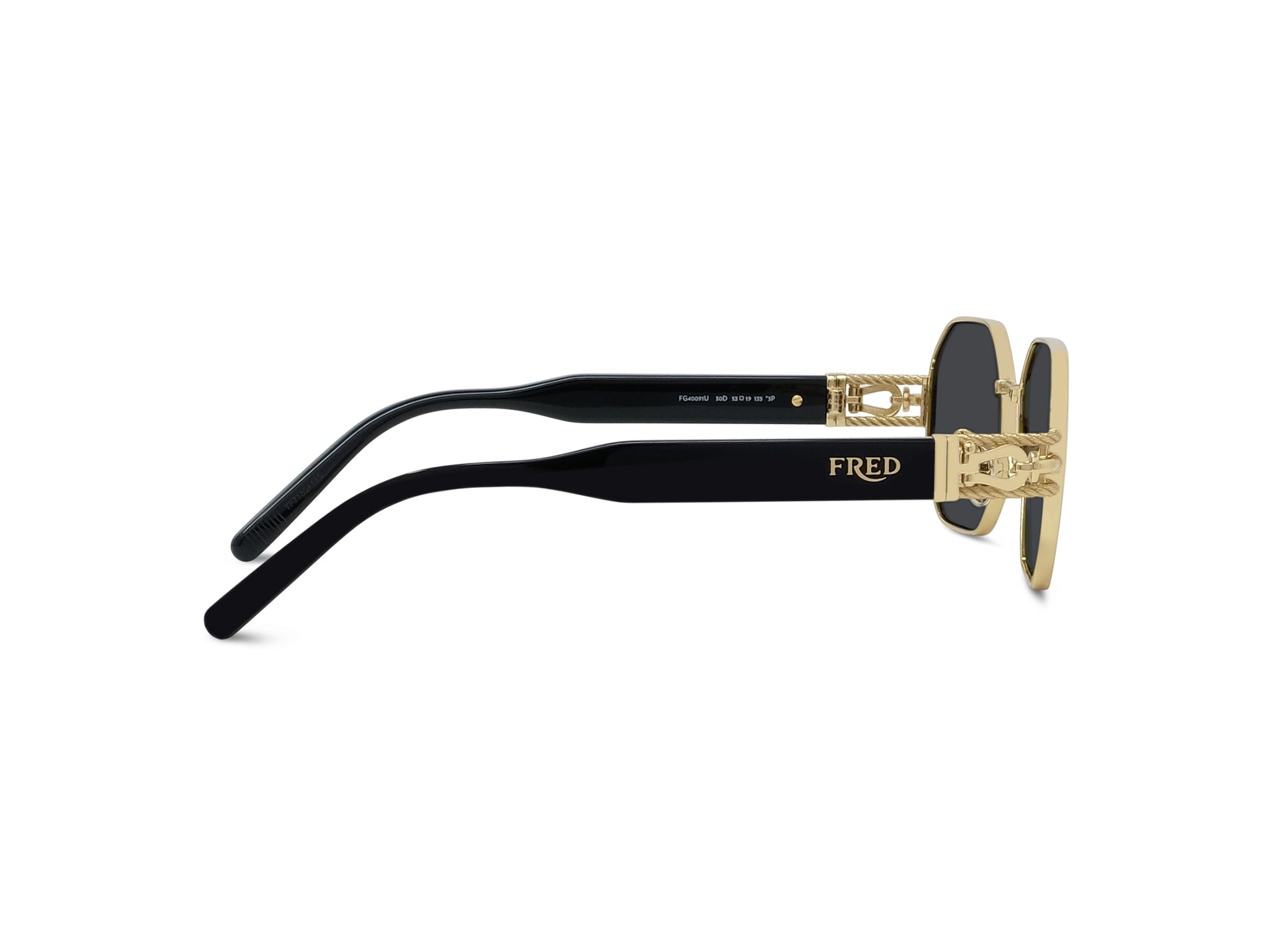 Gold Geometric Sunglasses