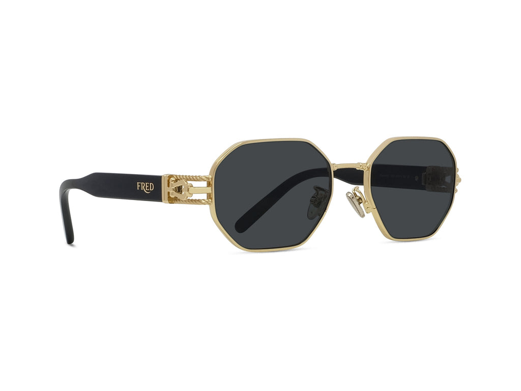 Gold Geometric Sunglasses