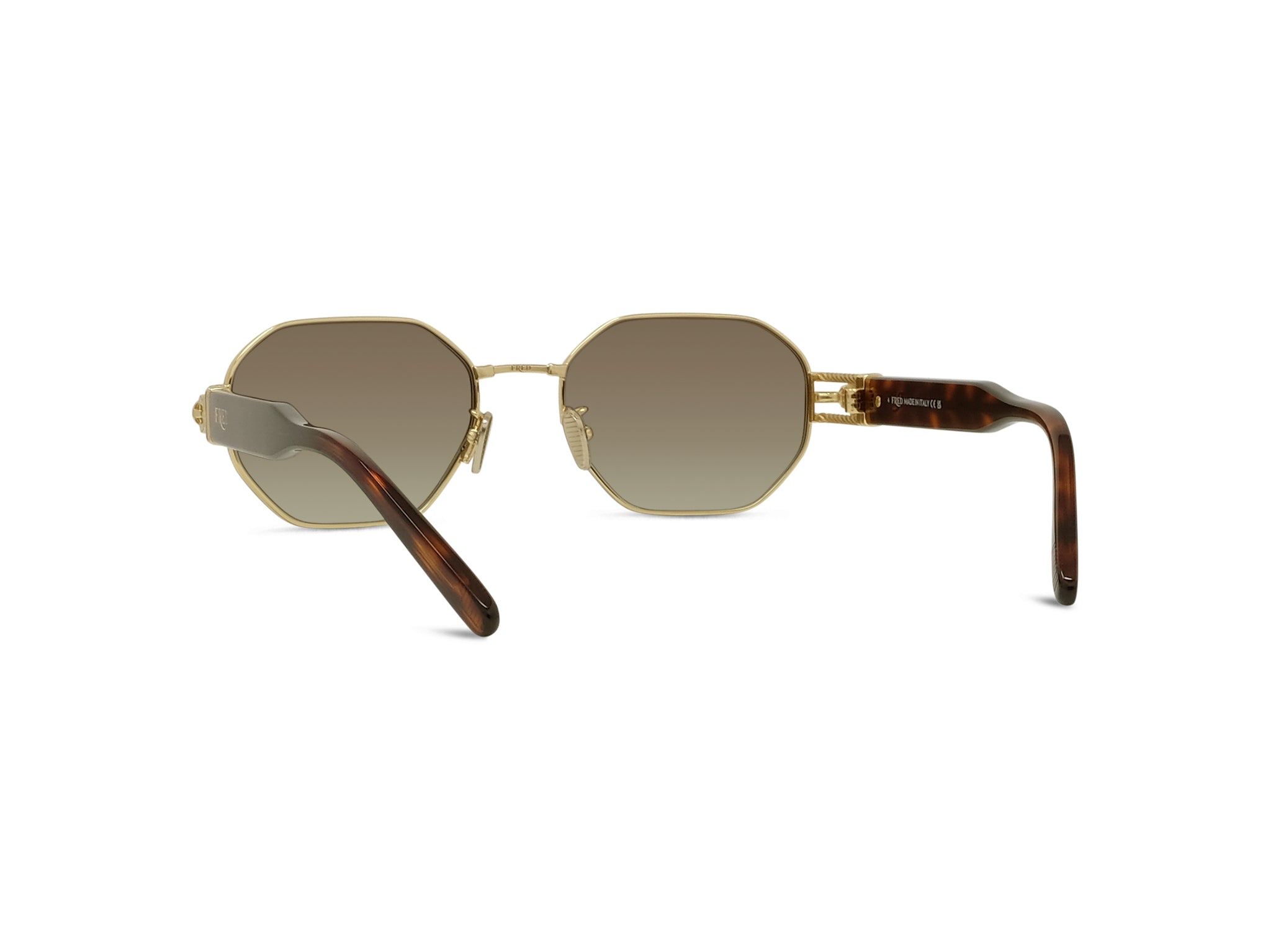 Gold Geometric Sunglasses
