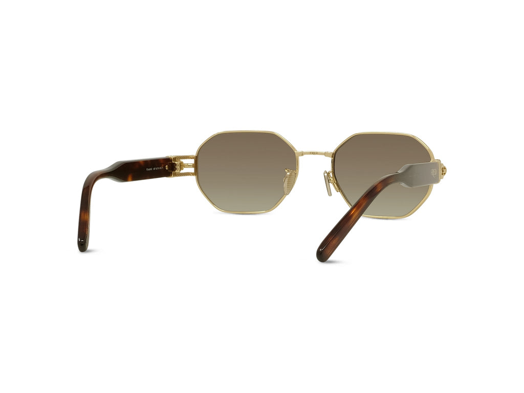 Gold Geometric Sunglasses