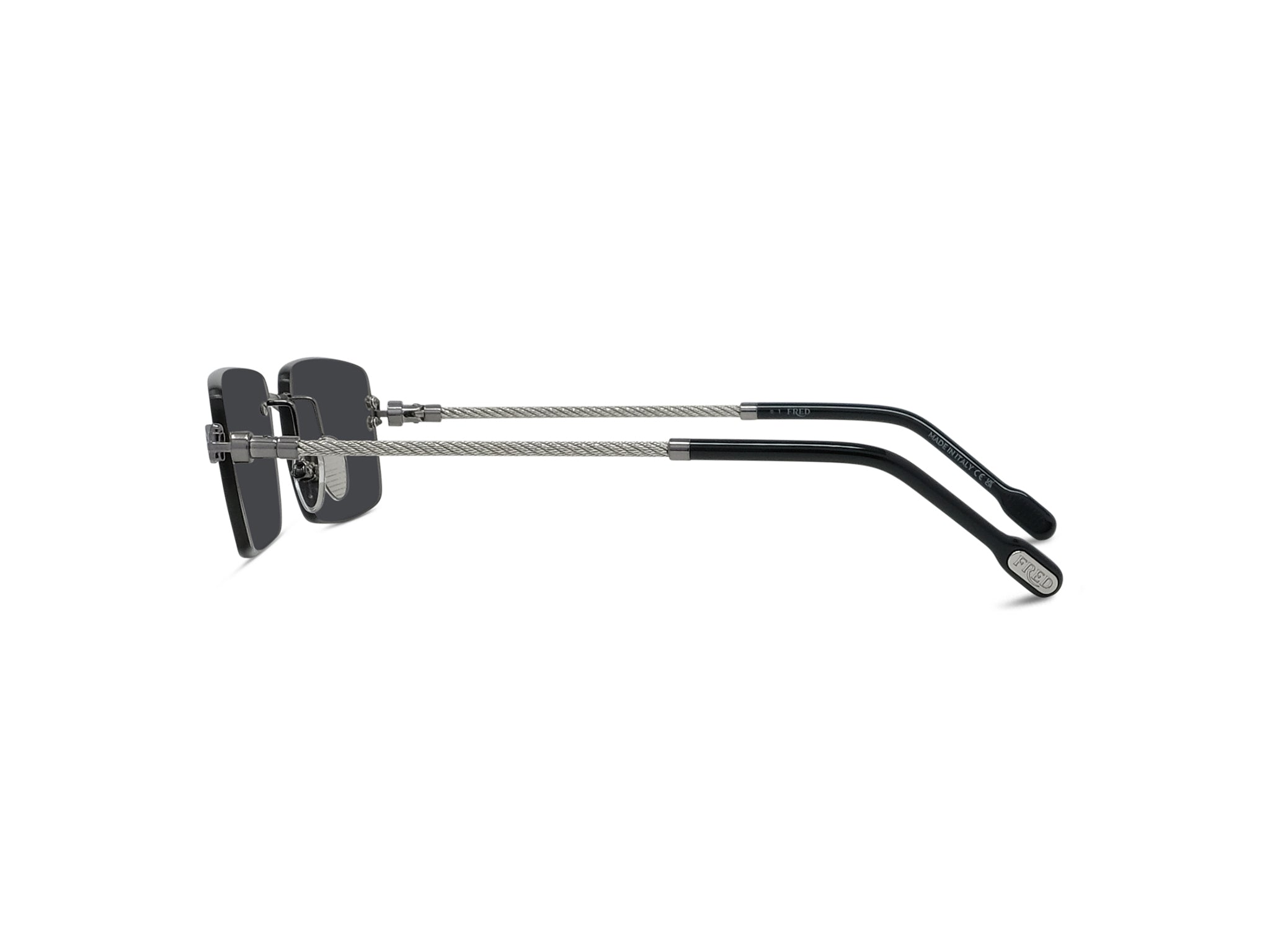Rimless Rectangular Sunglasses