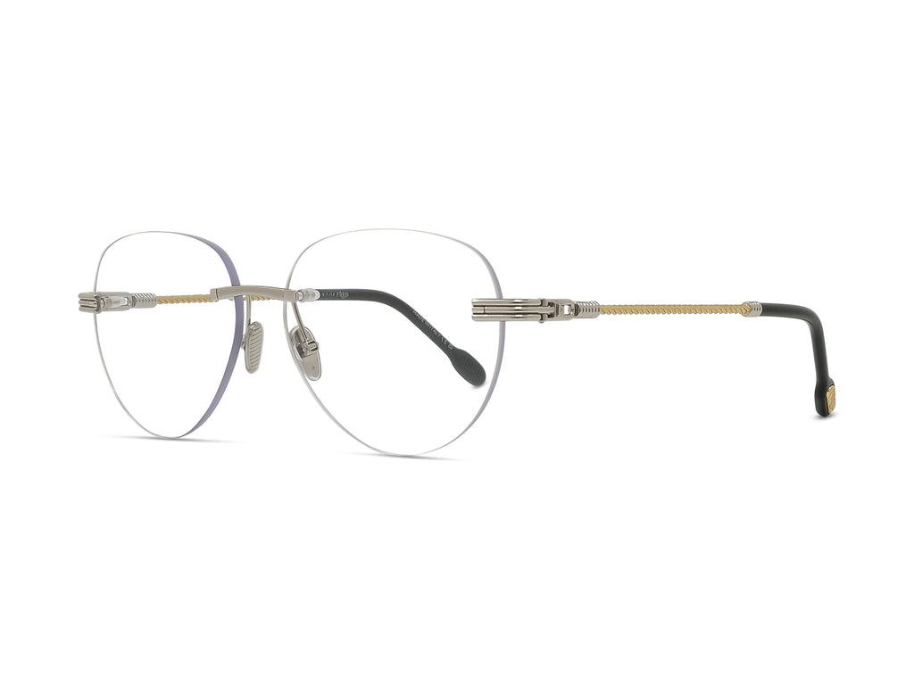 Silver Round Eyeglasses