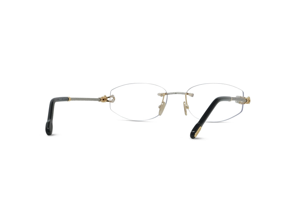 Rimless Gold Eyeglasses