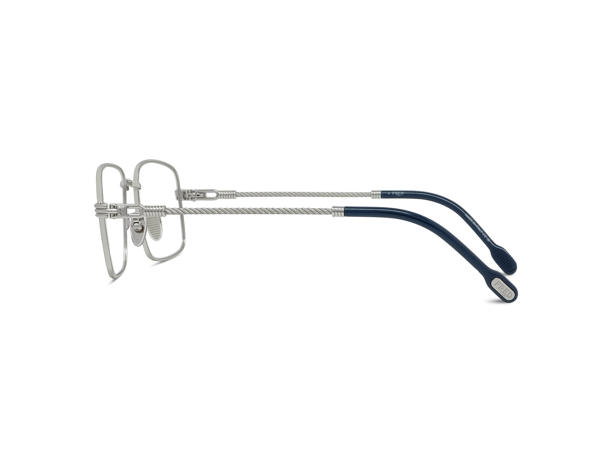 Silver Rectangular Eyeglasses