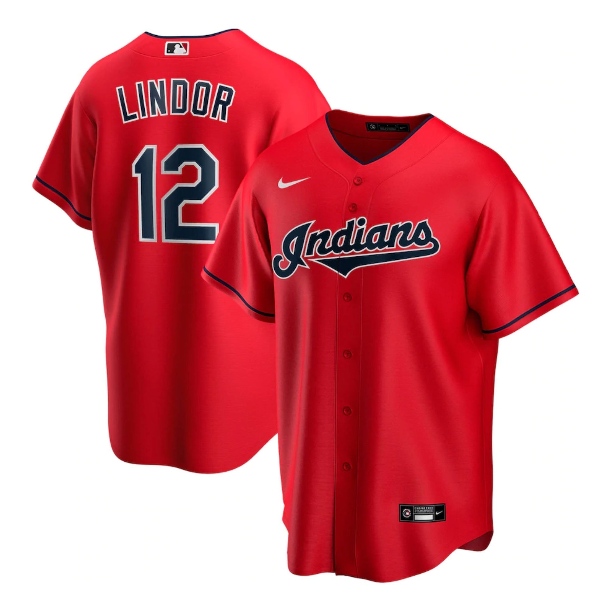 Francisco Lindor Cleveland Indians 12 Jersey
