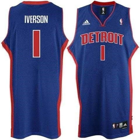 Allen Iverson Detroit Pistons 1 Jersey
