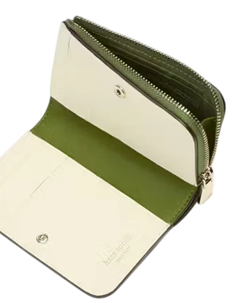 Kate Spade New York Ava Colorblocked Pebbled Leather Zip Bifold Wallet