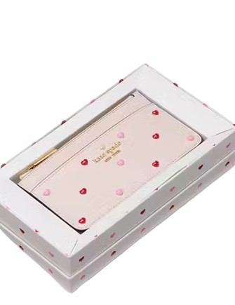 Kate Spade New York Boxed Madison Heart Studs Large Slim Card Holder