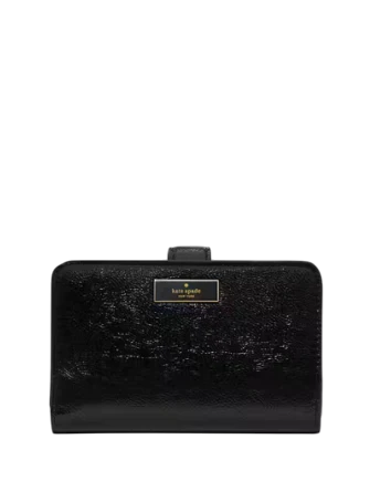 Kate Spade New York Bridget Crinkle Patent Medium Compact Bifold Wallet