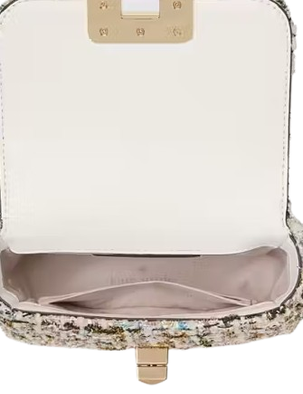Kate Spade New York Carey Tinsel Tweed Micro Flap Crossbody