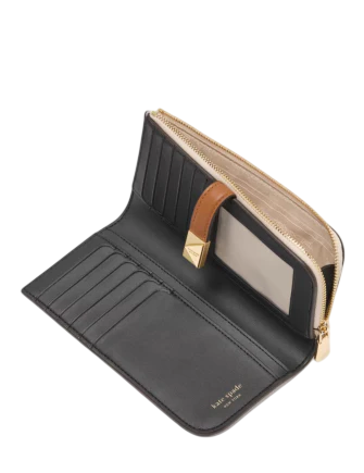 Kate Spade New York Deco Colorblocked Zip Slim Wallet