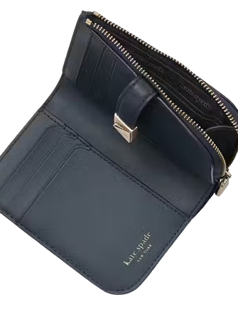 Kate Spade New York Deco Metallic Small Compact Wallet