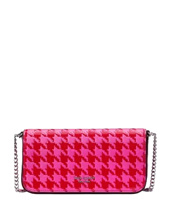 Kate Spade New York Devin Houndstooth Flap Chain Wallet