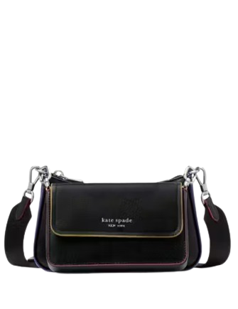 Kate Spade New York Double Up Glitter Edge Crossbody