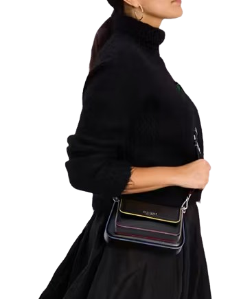 Kate Spade New York Double Up Glitter Edge Crossbody