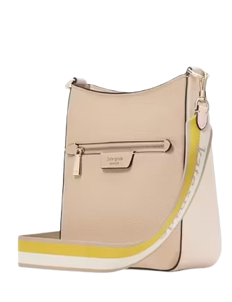 Kate Spade New York Hudson Colorblocked Pebbled Leather Messenger Crossbody