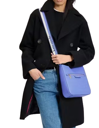 Kate Spade New York Hudson Pebbled Leather Large Messenger Crossbody