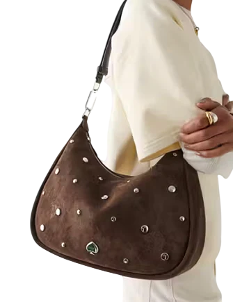 Kate Spade New York Kayla Suede Studs Large Shoulder Bag