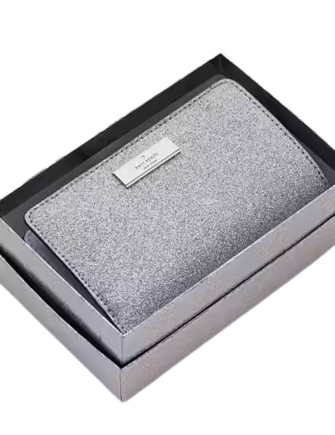Kate Spade New York Kenzie Boxed Glitter Medium Compact Wallet