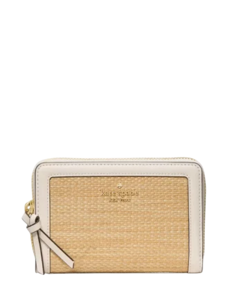 Kate Spade New York Knott Straw Medium Wallet