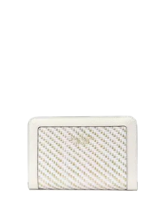 Kate Spade New York Lena Straw Medium Bifold Wallet