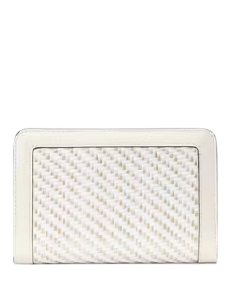 Kate Spade New York Lena Straw Medium Bifold Wallet