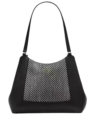 Kate Spade New York Lena Straw Triple Compartment Shoulder