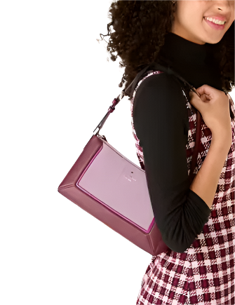Kate Spade New York Lena Suede Colorblock Medium Shoulder Bag