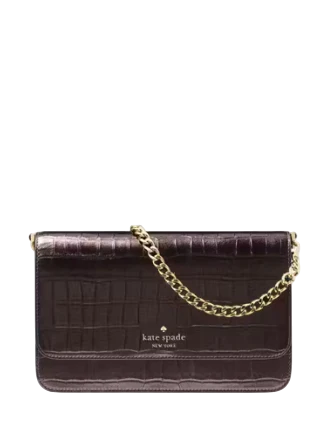 Kate Spade New York Madison Croc Embossed Willow Medium Convertible Crossbody