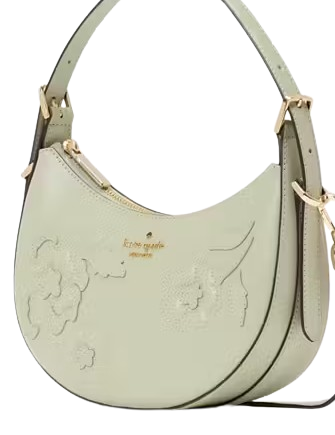 Kate Spade New York Madison Floral Applique Crescent Shoulder Bag