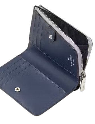 Kate Spade New York Madison Metallic Small L-zip Wallet