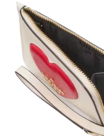 Kate Spade New York Madison Puffy Heart Small Card Holder Wristlet