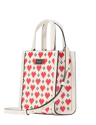 Kate Spade New York Manhattan Pixel Hearts Mini Tote