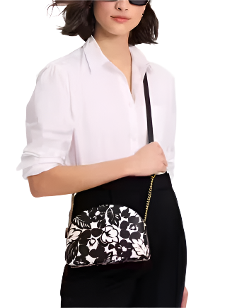 Kate Spade New York Morgan Tropical Foliage Double Zip Dome Crossbody