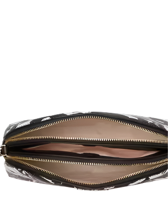 Kate Spade New York Morgan Tropical Foliage Double Zip Dome Crossbody