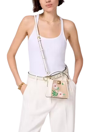 Kate Spade New York Phoebe Straw Mini Top Handle Crossbody